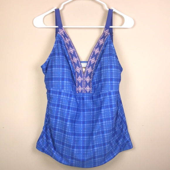 Cabana Life x Talbots Women’s Matching Set Beach Swim Tunic and Tankini Top - Picture 10 of 16